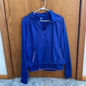 Active 1/4 zip royal blue jacket.